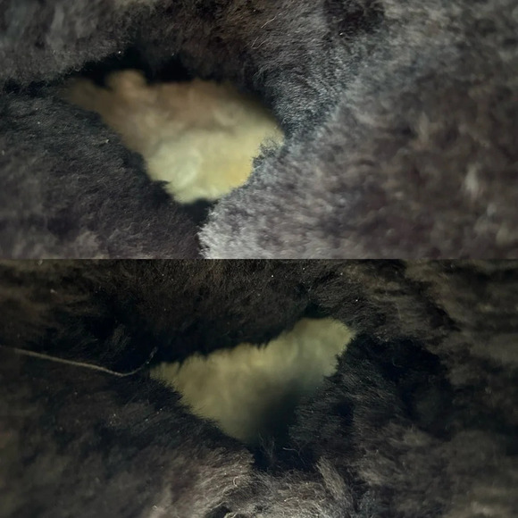 UGG Black Sheepskin Lining Suede Leather Tall Boots - Picture 12 of 16